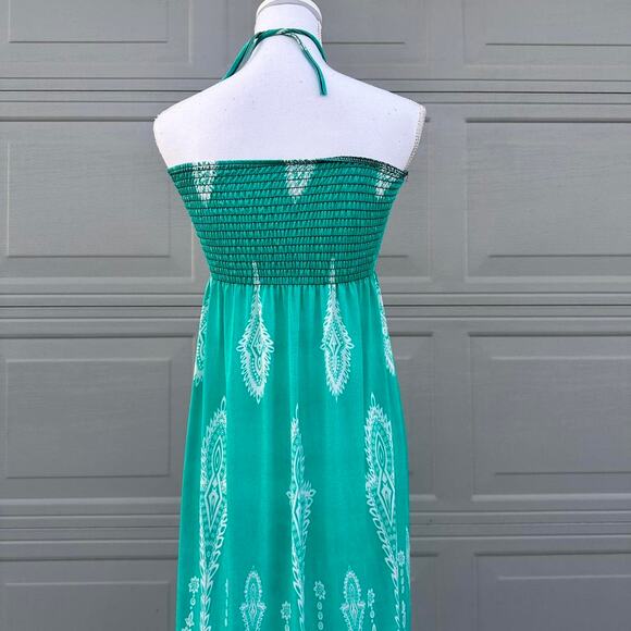 Flattering Vintage Size Small Waist Cinching Flowy Sun Dress Perfect For Summer - Picture 3 of 4